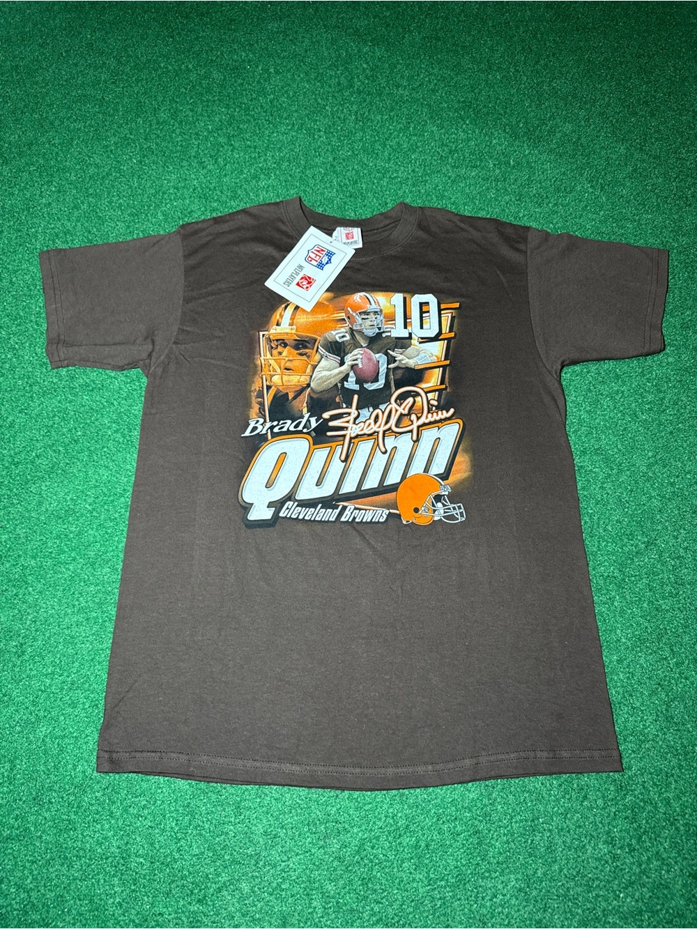Brady Quinn Vintage Browns T Shirt NWT Large Y2K Football Retro Quarterback
